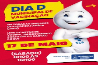 SFC: Todas as Unidades de Saúde da Família abrem para Dia D de vacinação municipal contra influenza neste sábado (17)