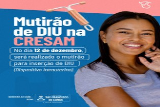 Prefeitura de São Francisco do Conde realiza mutirão de inserção de DIU na CRESAM