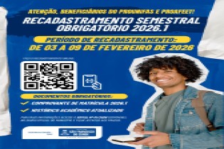 Beneficiários do PROUNIFAS e PROAFEET devem realizar recadastramento obrigatório até 09 de fevereiro
